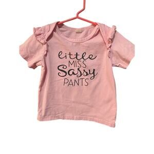 Pink "Little Miss Sassy Pants" SS - 3T